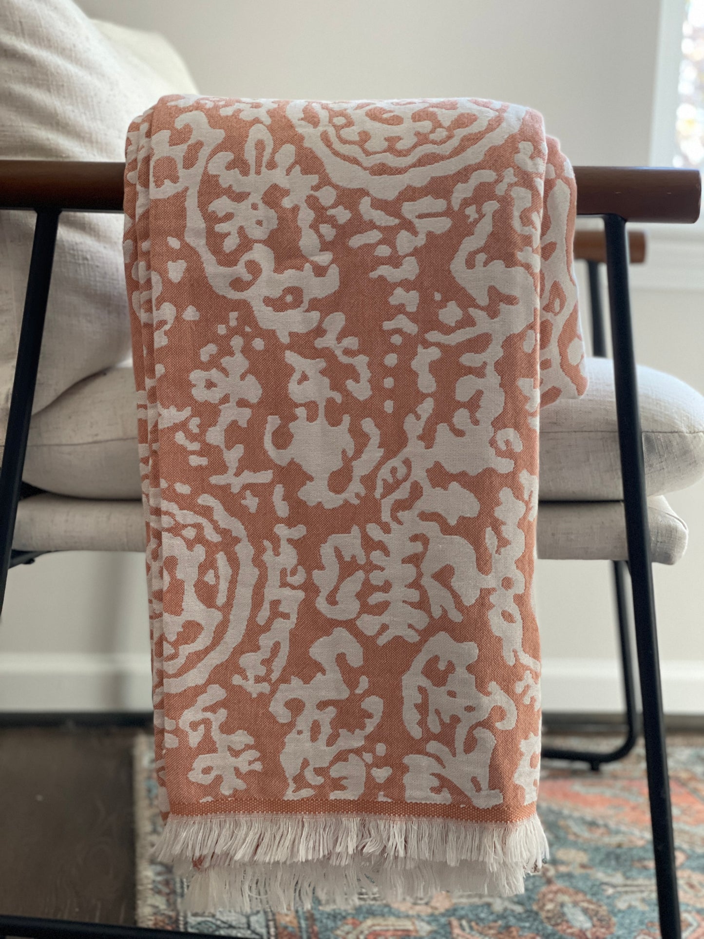 Roma 100% Cotton Blanket Throw