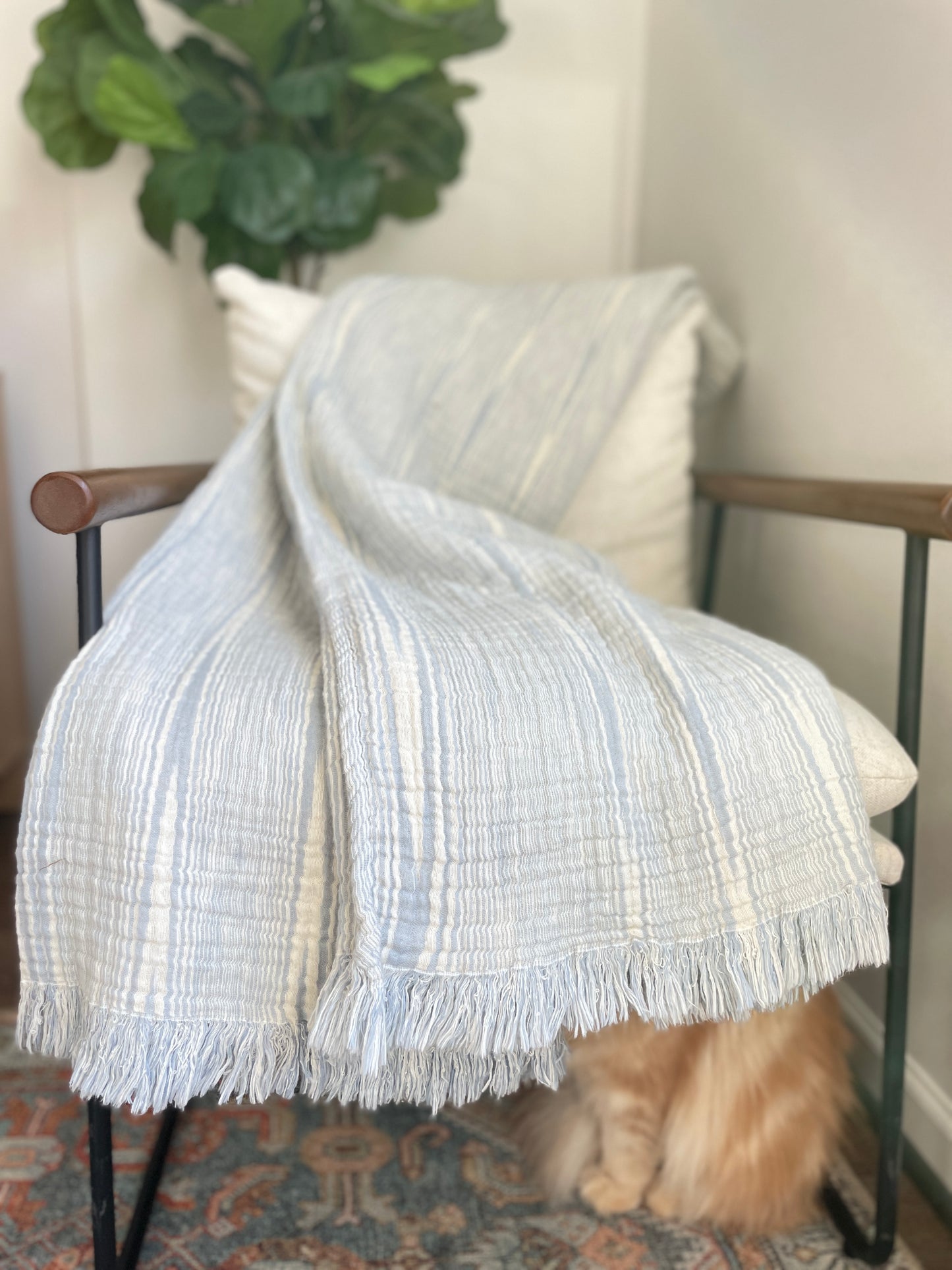 Park Avenue Melange Cotton Muslin Blanket