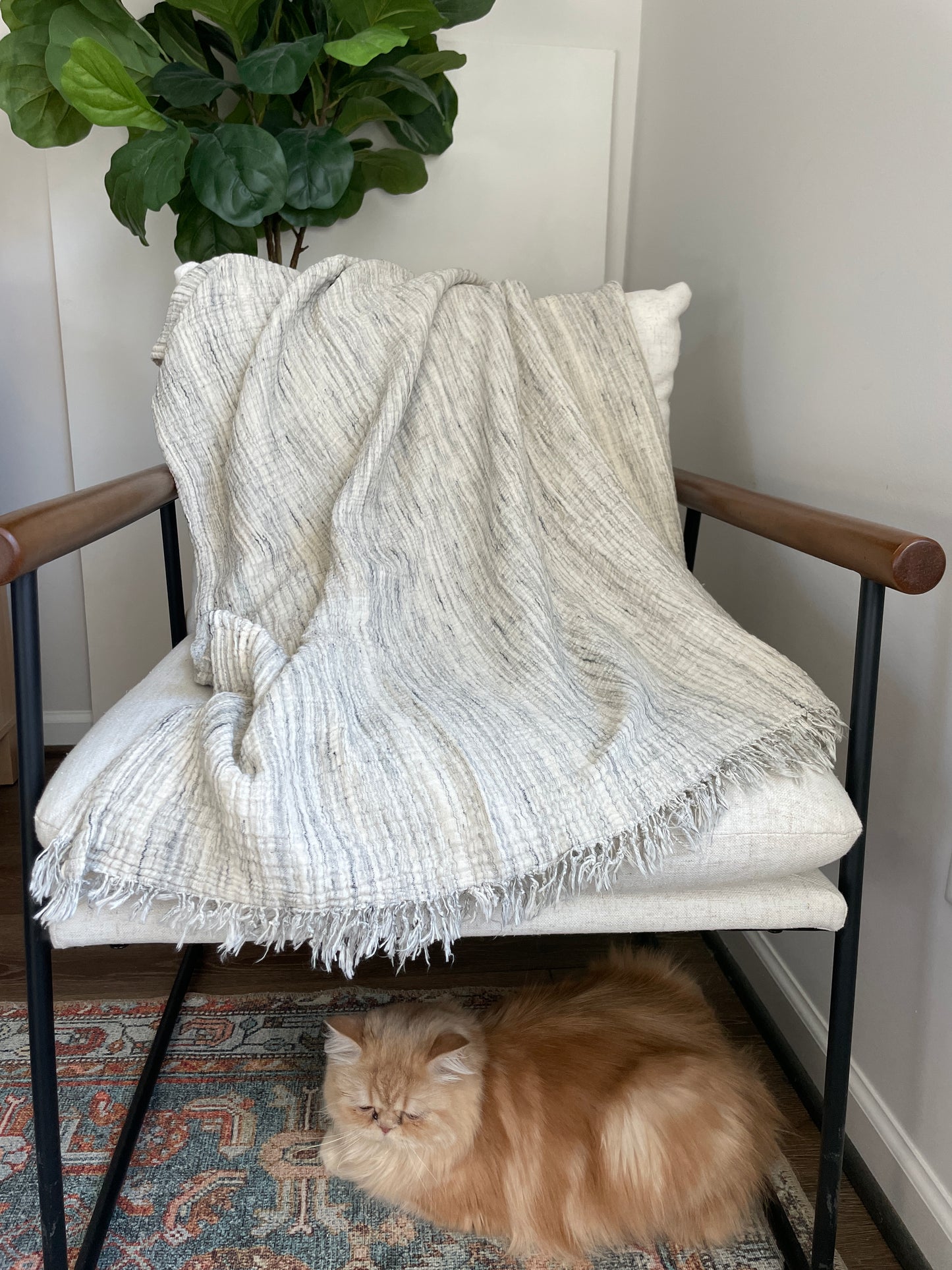 Soho 4 Layer Muslin Throw Blanket
