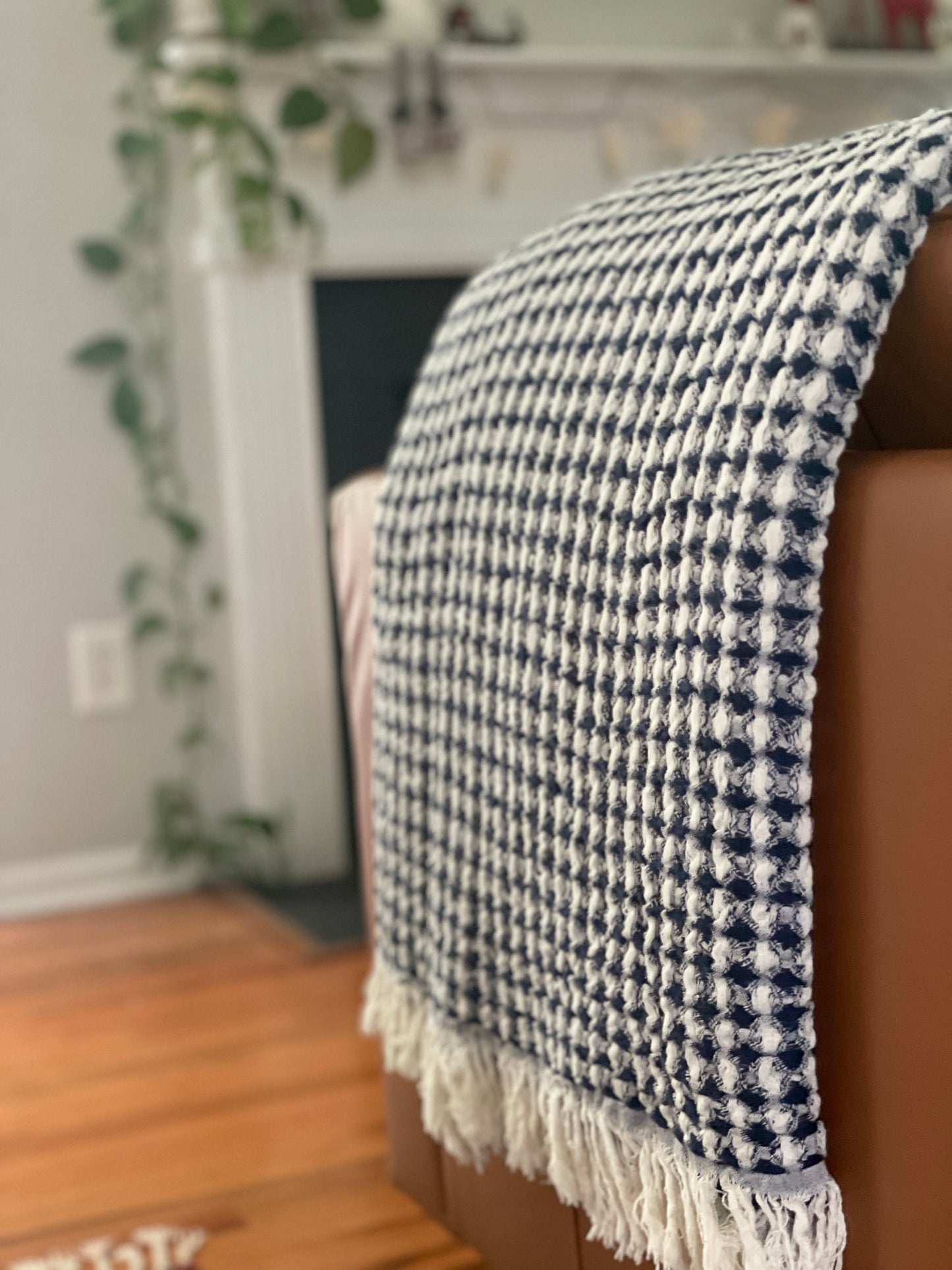Cloud Waffle Weave 100% Cotton Blanket