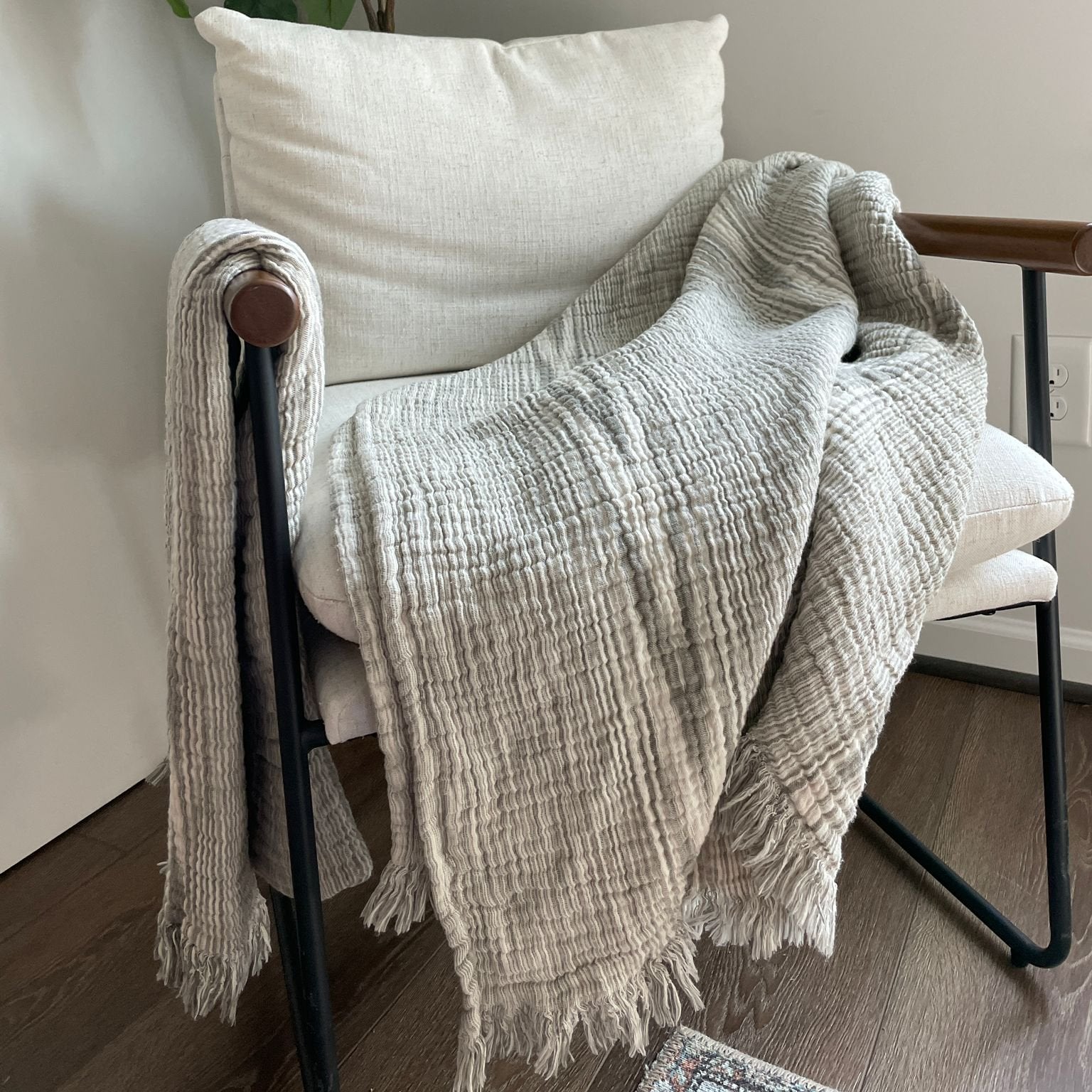 Park Avenue Melange Cotton Muslin Blanket – Artisan Village Design