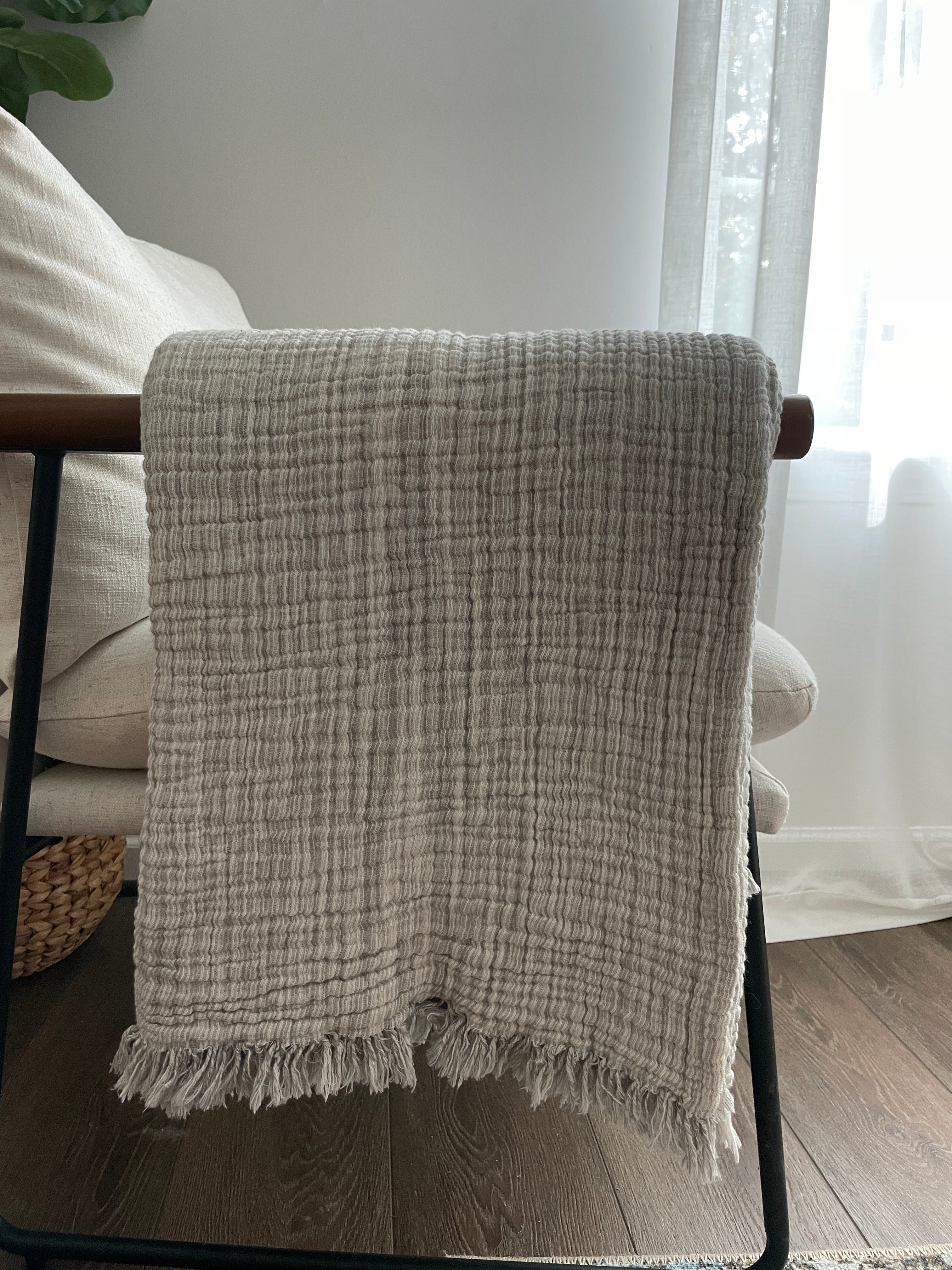 Park Avenue Melange Cotton Muslin Blanket