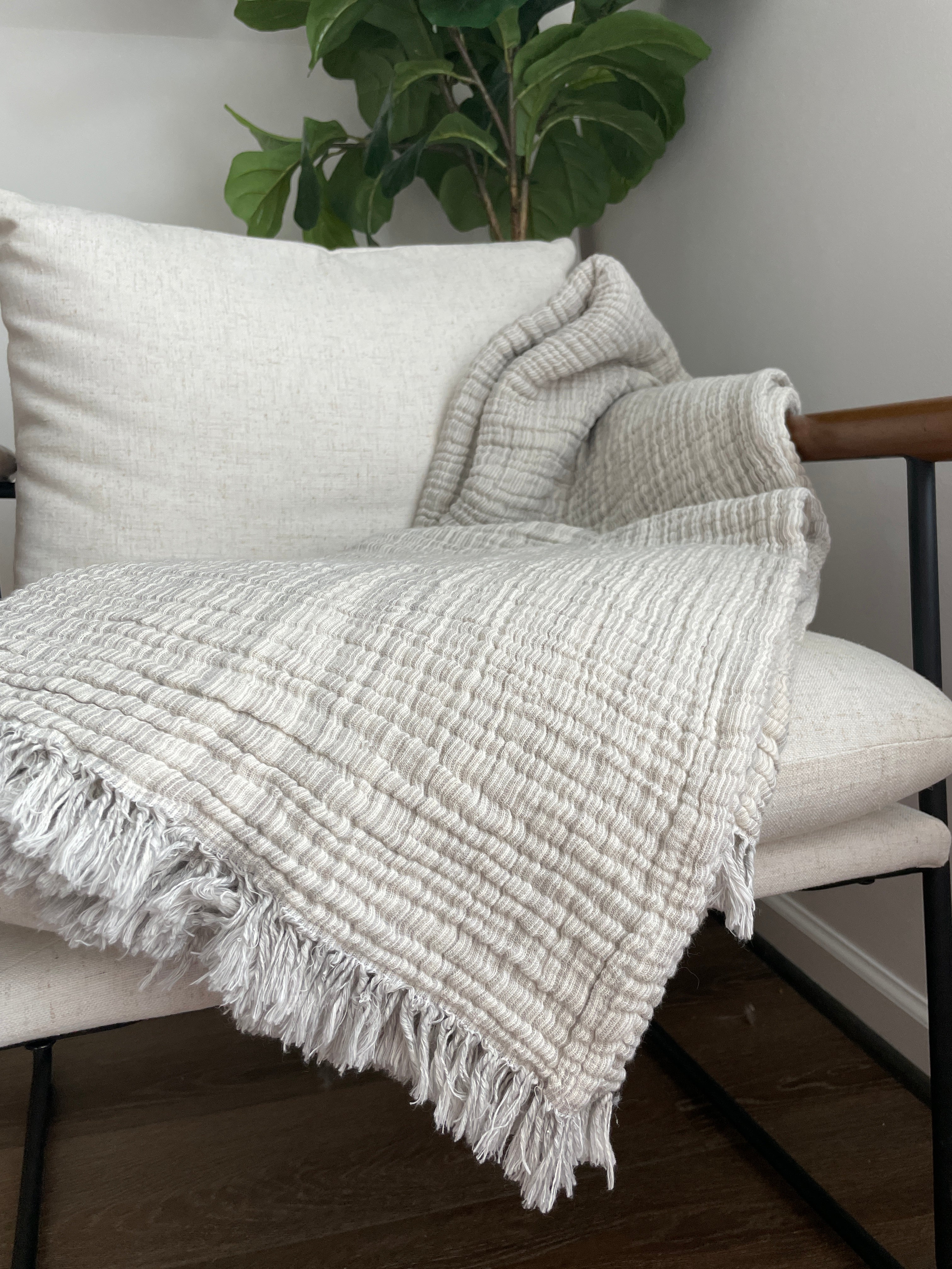 Park Avenue Melange Cotton Muslin Blanket