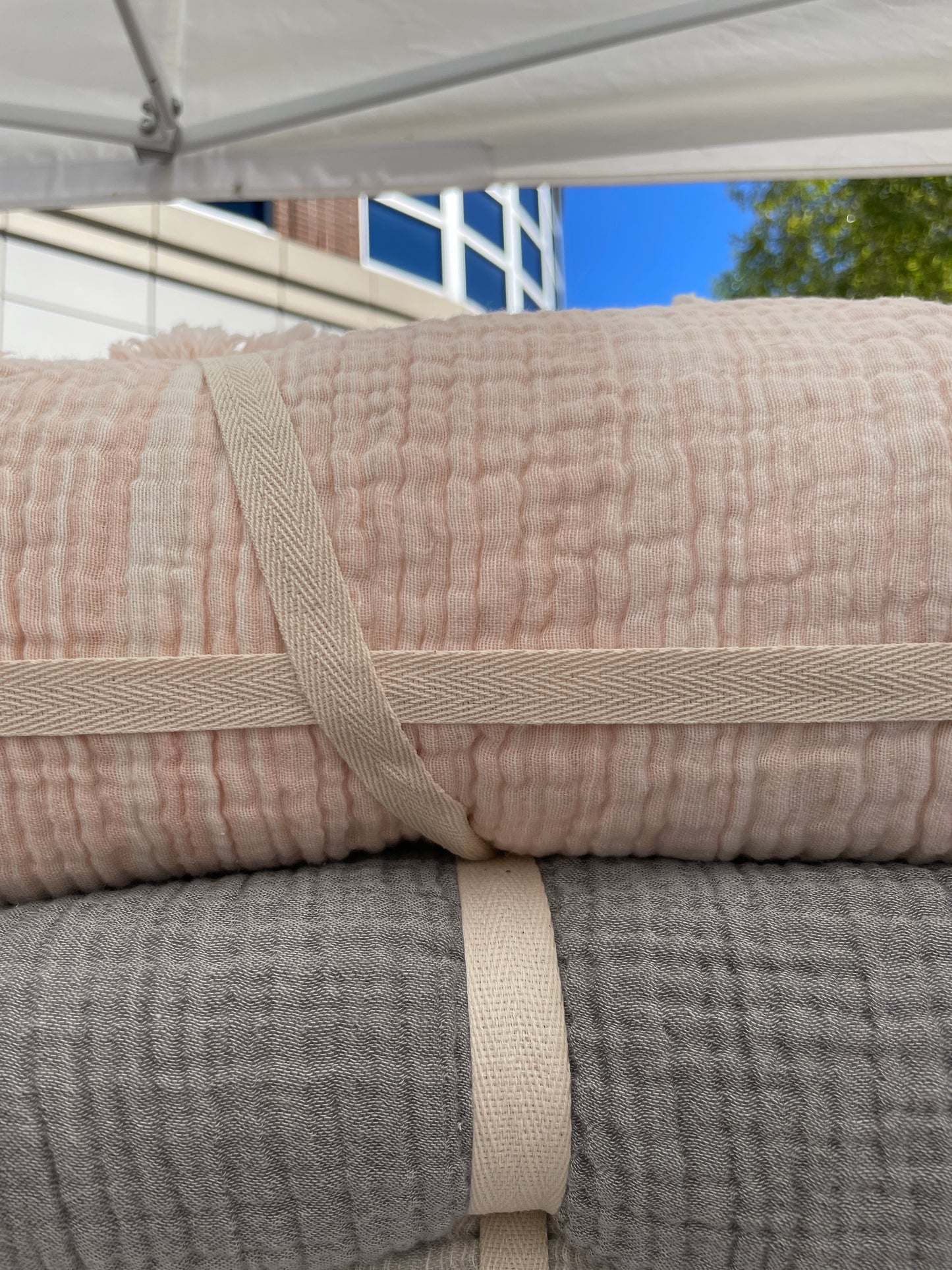 Park Avenue Melange Cotton Muslin Blanket- 2 sizes-5 colors