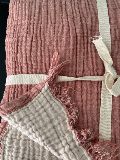 Park Avenue Melange Cotton Muslin Blanket- 2 sizes-5 colors