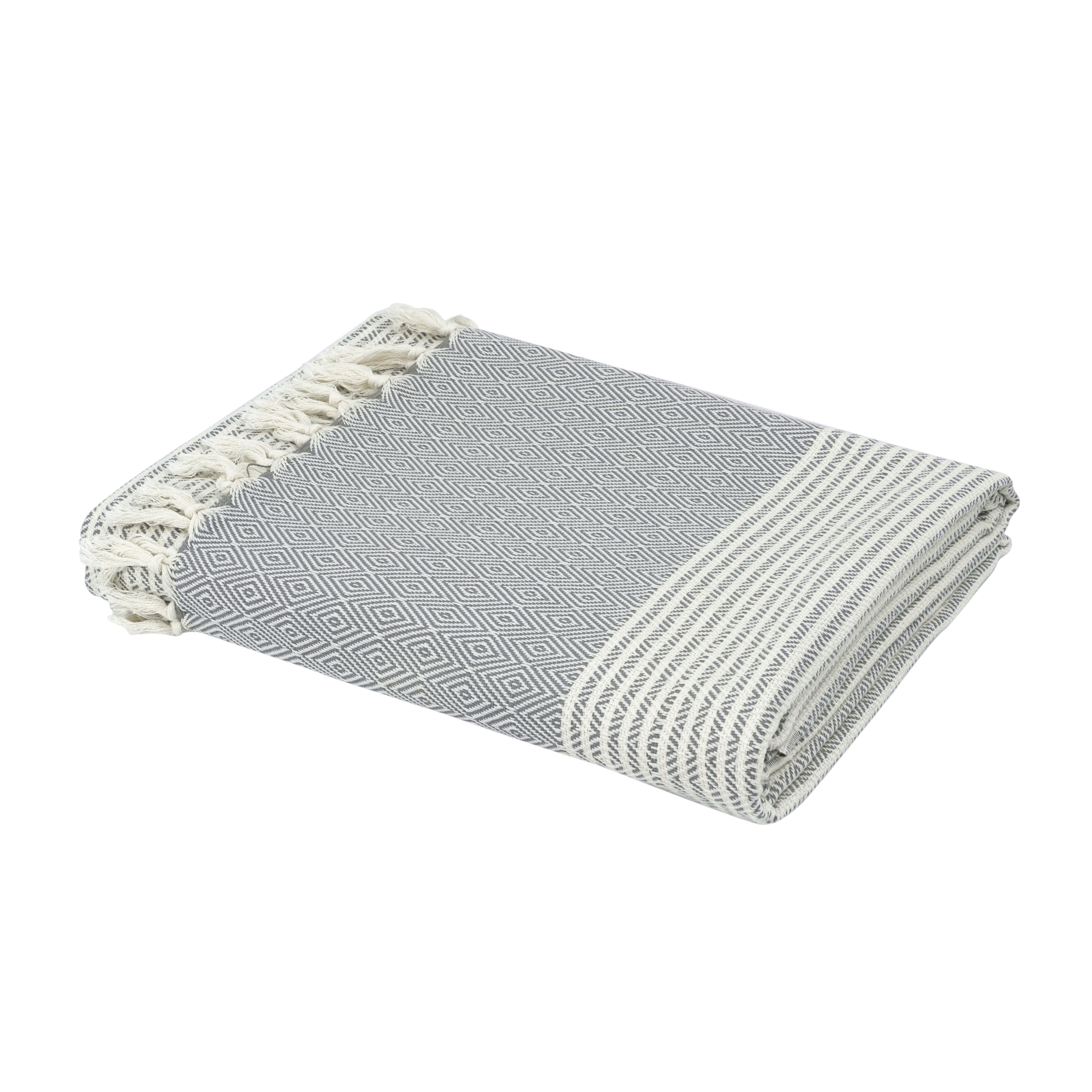 Friends Striped Turkish Cotton Blanket