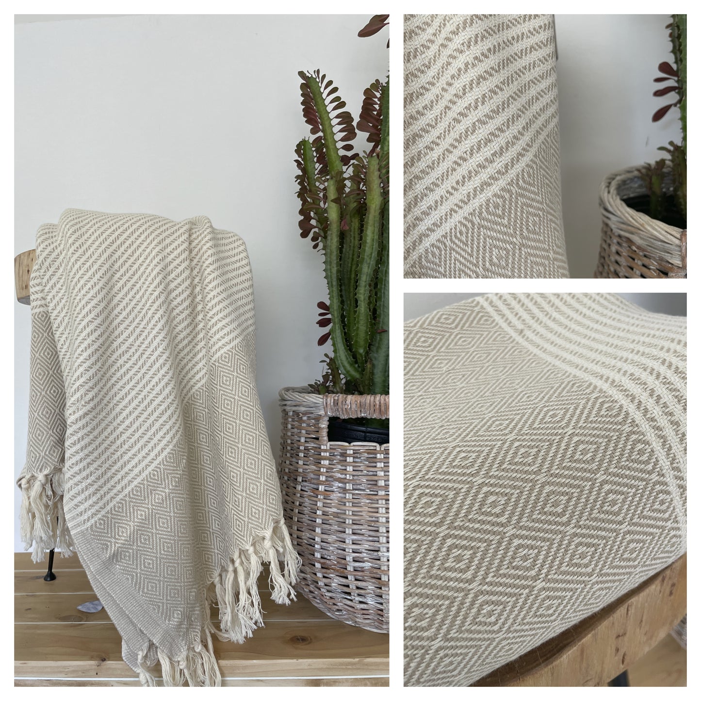 Friend - Striped 100% Cotton Blanket- 12 colors