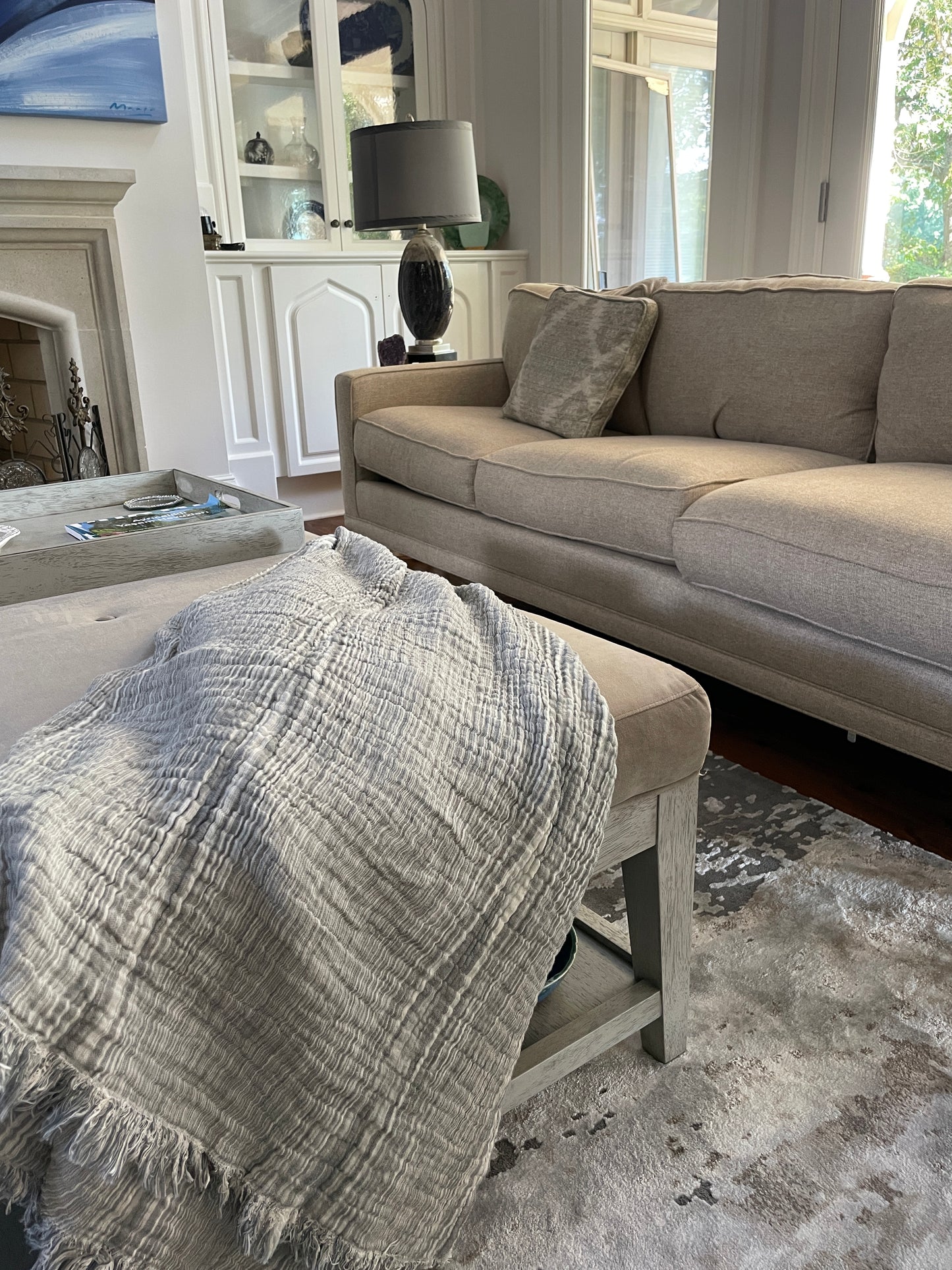 Park Avenue Melange Cotton Muslin Blanket