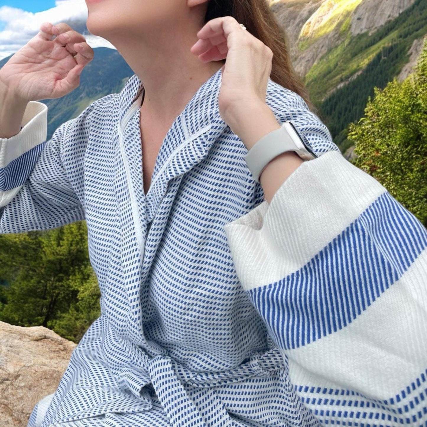 Piero 100% Turkish Cotton Handwoven Robe