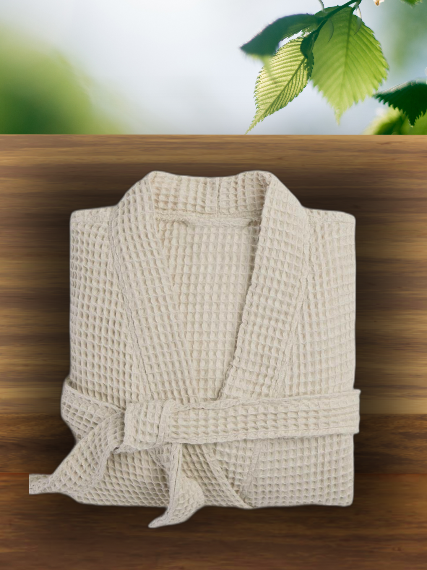 Cloudy 100% Turkish Cotton Waffle Bathrobe