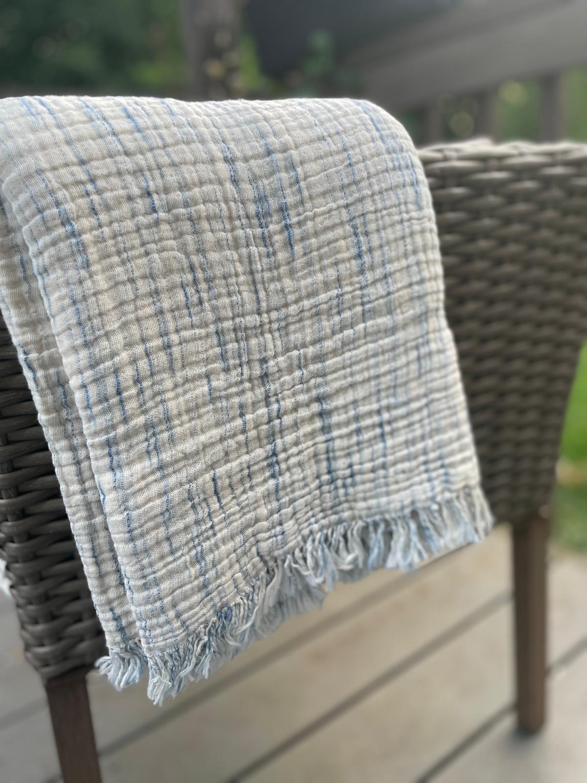 Soho 4 Layer Muslin Throw Blanket